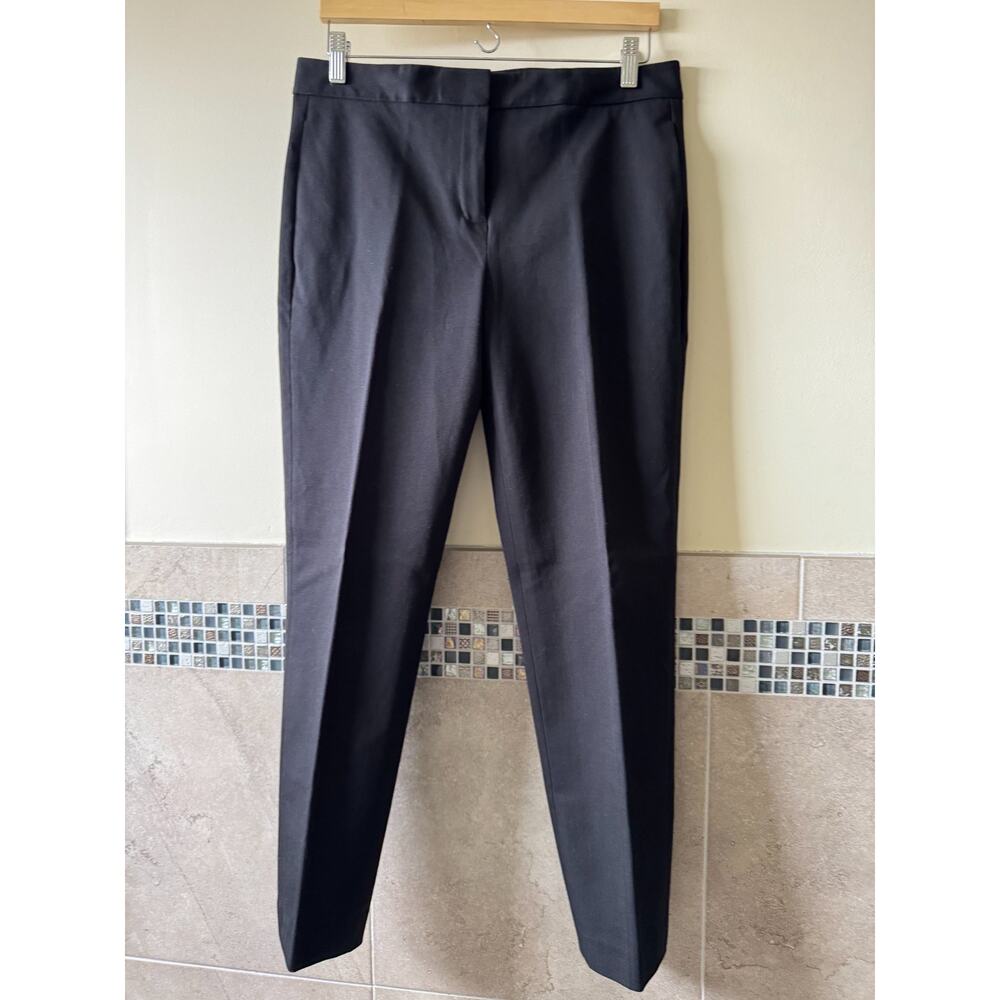 DONNA KARAN New York Black Cotton Blend Trousers SZ 28 NWOT